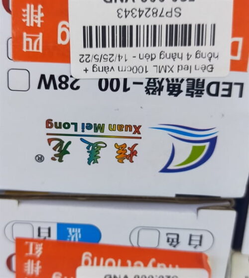 ĐÈN LED XML 100 CM HỒNG 4 HÀNG ĐÈN