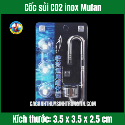 Cốc sủi CO2 inox Mufan